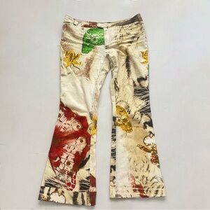 Just Cavalli Roberto Cavalli butterfly jeans Y2K